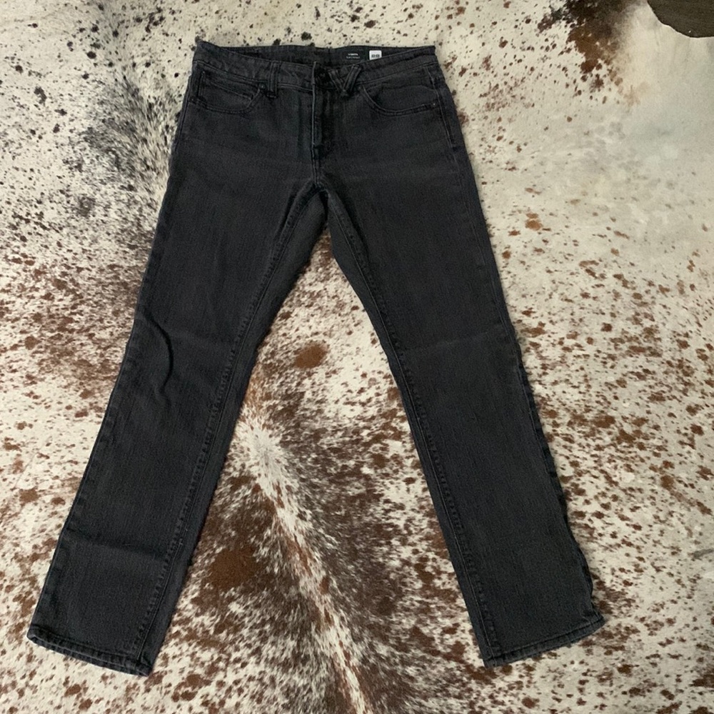 Volcom “Vorta” Slim straight denim without stretch-BLK